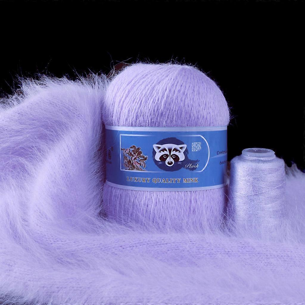50+20g/set Long-haired Mink Wool Medium Thick Mink Wool Yarn Knitting Thread