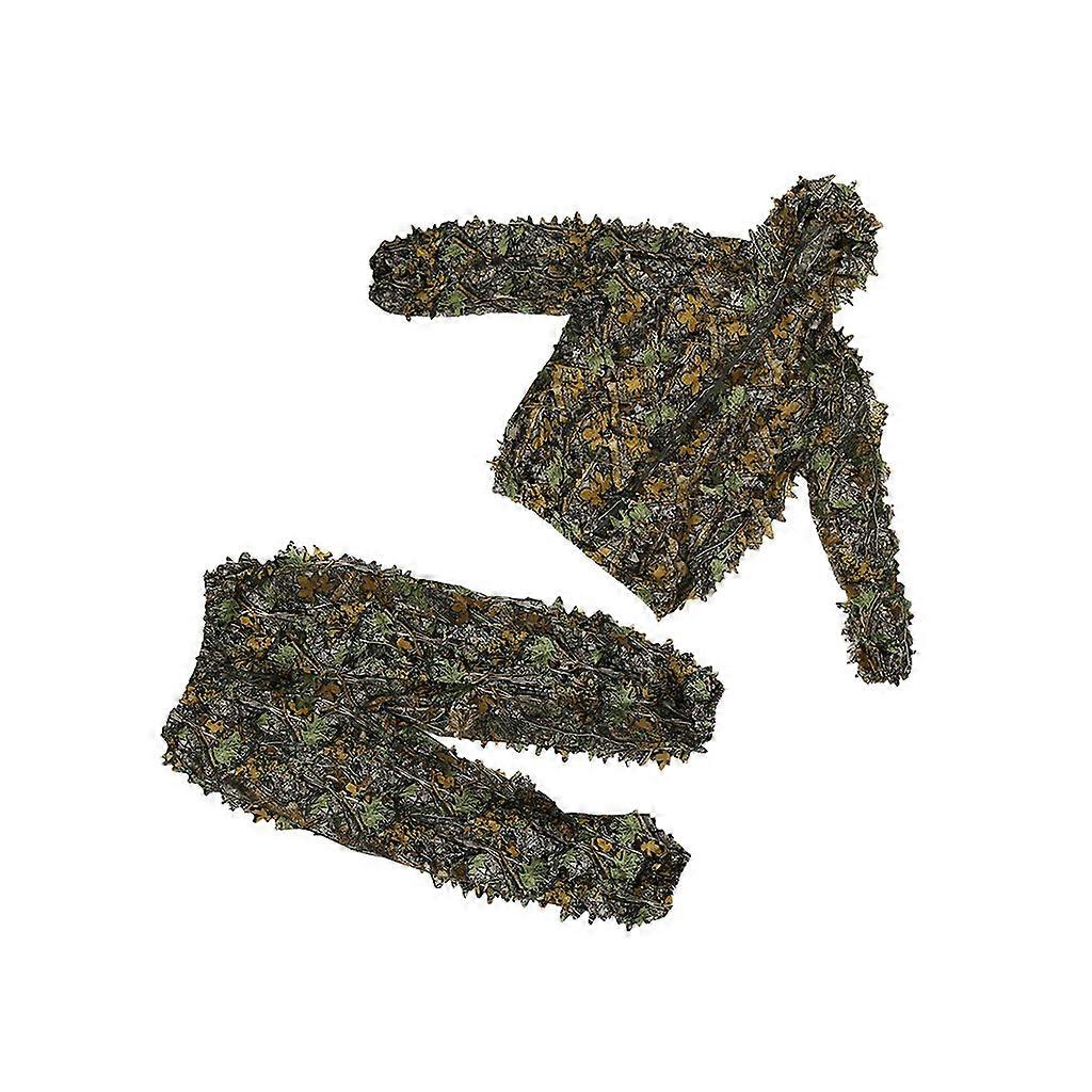 3D Leafy Camo Νεολαία Ενηλίκων Κοστούμι Κουκούλα Ghillie Κυνήγι Ένδυση Hooded Μπουφάν