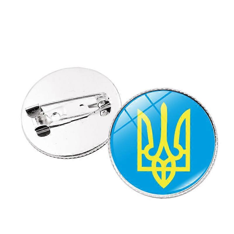 PeaceUkraine Flag Badge, Diameter 25mmStyle 17