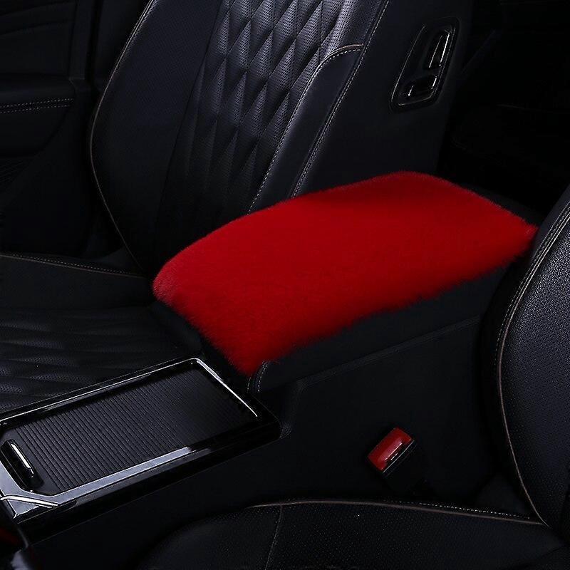Soft Furry Plush Polyester Armrest Box Pad Cover Center Console Box Armrest Pad Cushion Universal Women Car Accessories