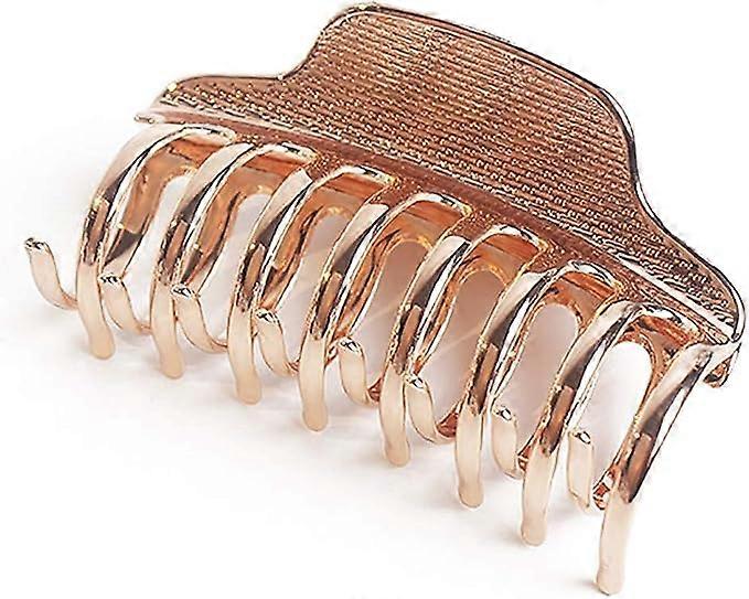 Girls' fashionable retro alloy hair clip (rose gold), hair clip large punk hair clip hair claw women's hair clip thick hair shower accessories