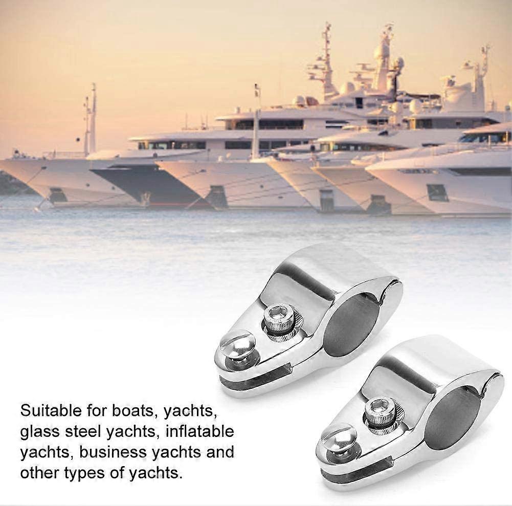 EBTOOLS 2Pcs Jaw Slide Bimini Top - Support Rail 25mm Bateau Yacht - Acier Inoxydable