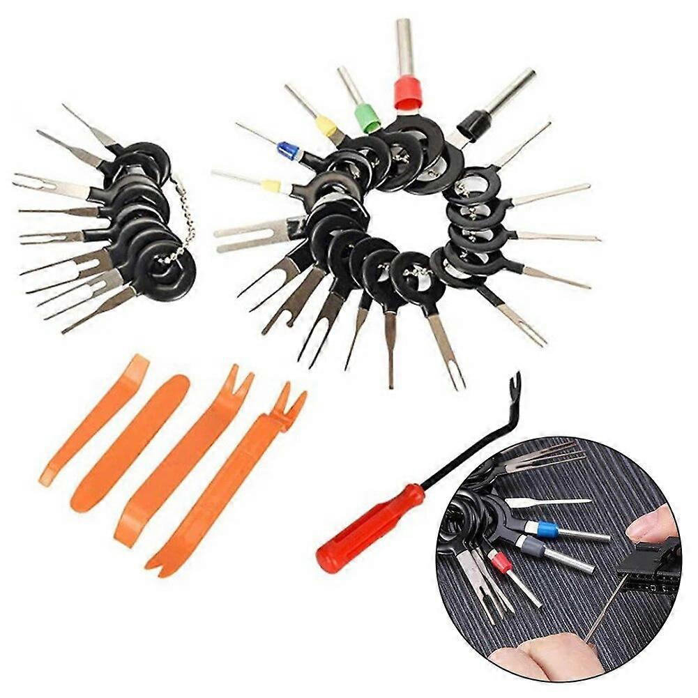 31pcs/set Auto Interior Disassembly Kit Car Plastic Trim Removal Tool Car Clips Puller Diy Panel Tools For Auto Trim Puller Set