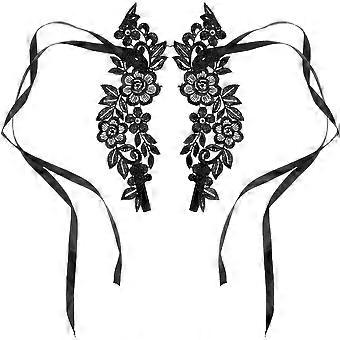 1 Pair Women Barefoot Sandals Lace Barefoot Sandals Hollow Barefoot Sandals Sexy Barefoot Sandals