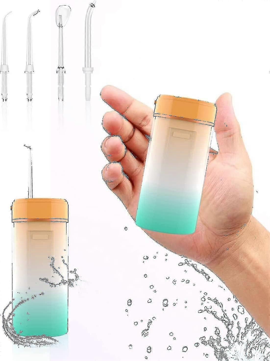 Cordless Ser Dental Pick Teeth For Irrigator, With 4 Modes,4 Replaceable Jet Tips,Ipx6 Foldable Mini Tee