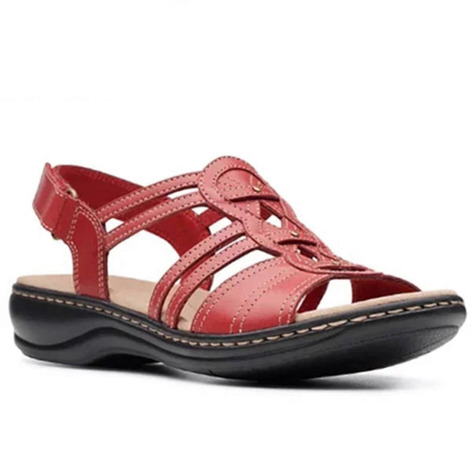 Kvinners ortopediske flate sandaler, komfortable buestøtte walking sandaler for kvinner komfortabel uformell ankel elastisk stropp