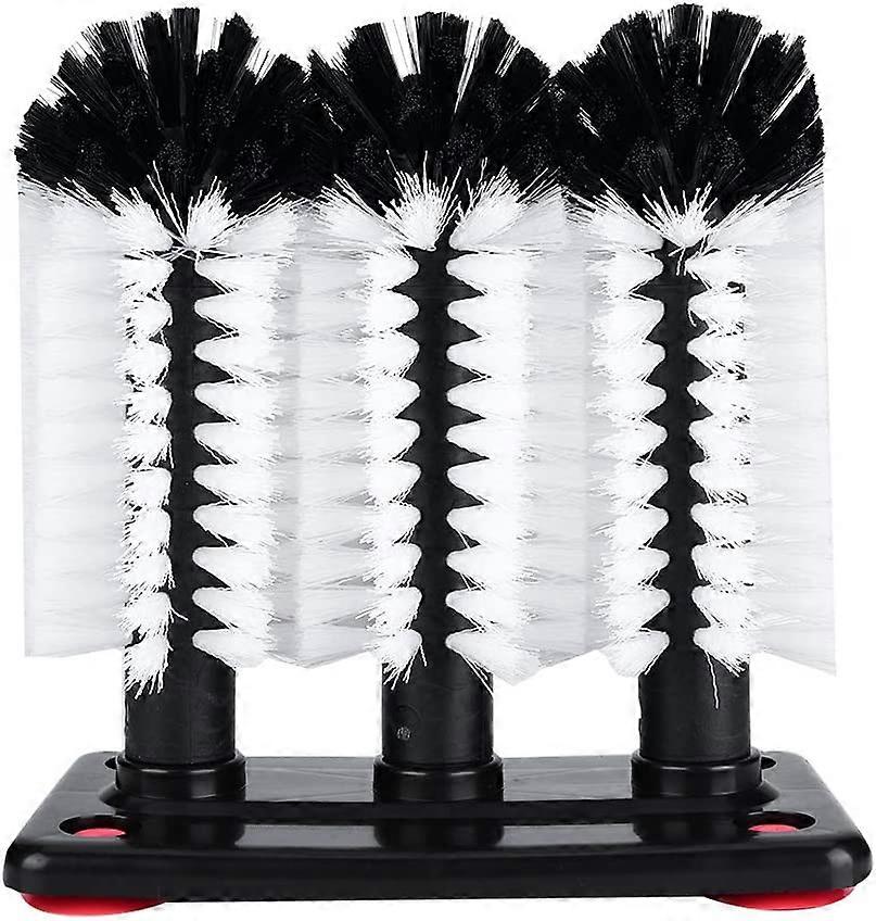 3 Borstel Glasreiniger, Multifunctionele Glazen Borstel