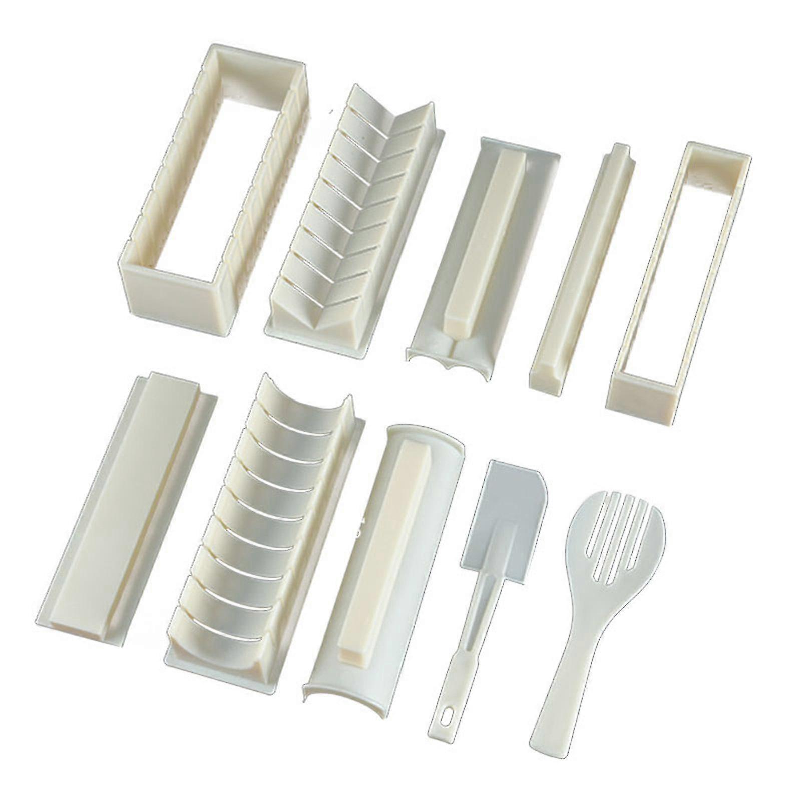 10 Pcs Diy Sushi Maker With Sushi Diy Sushi Set Easy And Fun Sushi Rolls S