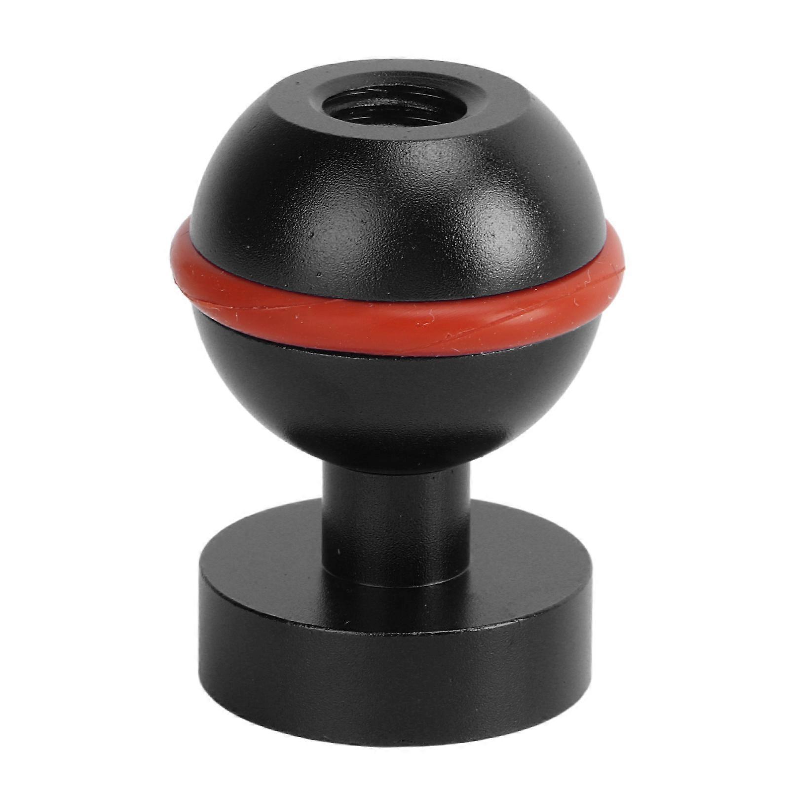 Diving Light Ball Head Aluminium Alloy Hard Coating Anodizing Small Lightweight Durable Diving Flashlight Ball HeadBlack