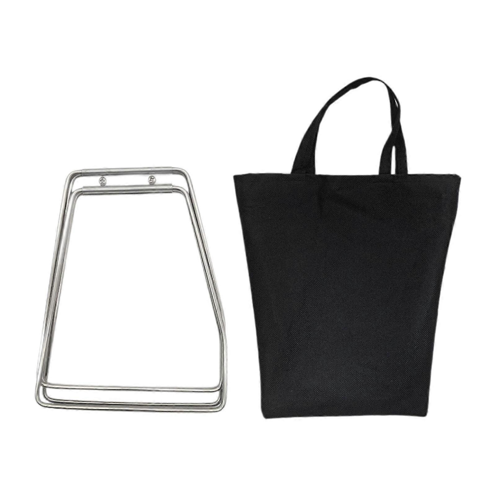 Foldable Cooler Stand Box Stand Metal with Storage Bag Bracket Suitcase Rack