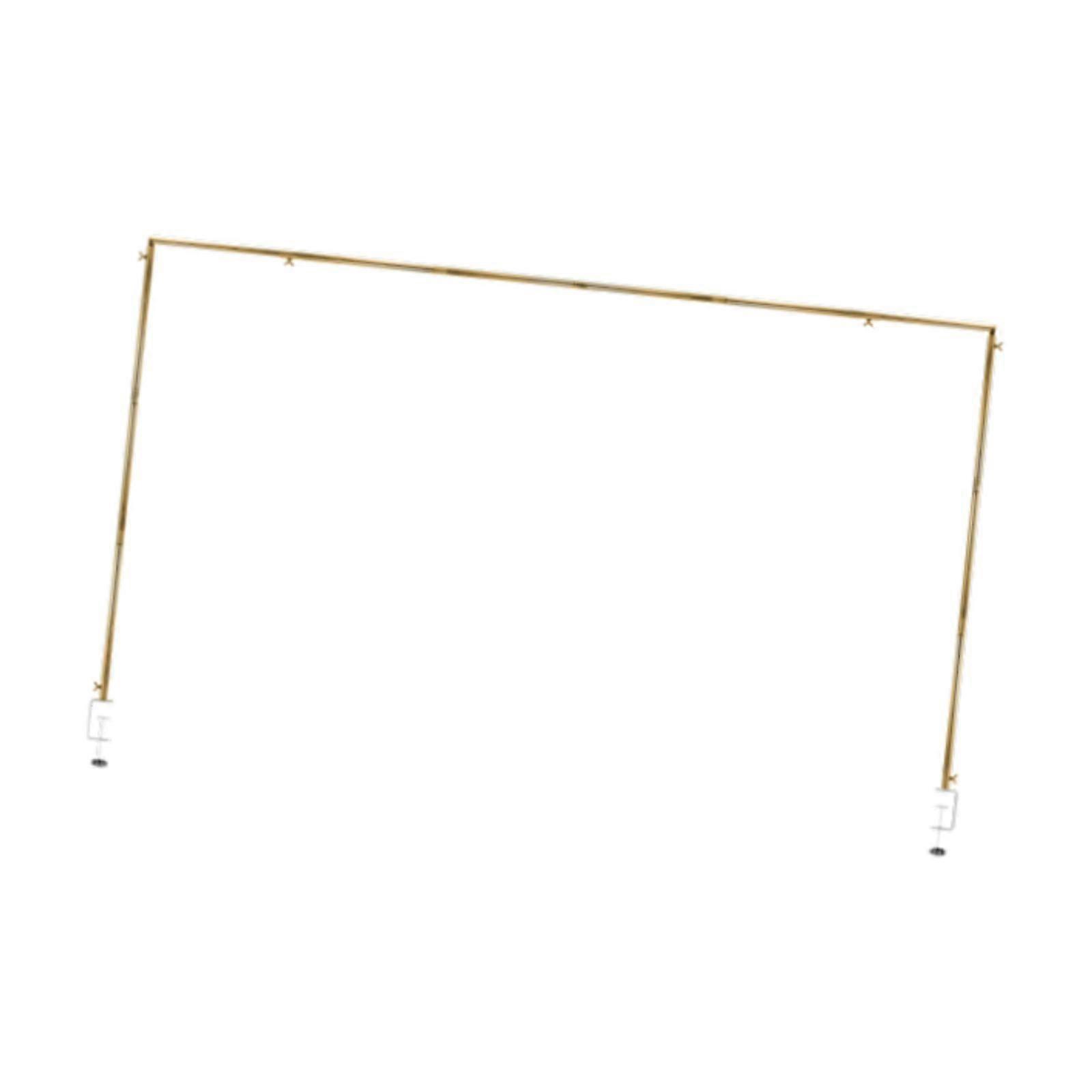 over The Table Rod Stand with Clamps Xmas Anniversary Party Table Arch Stand Golden