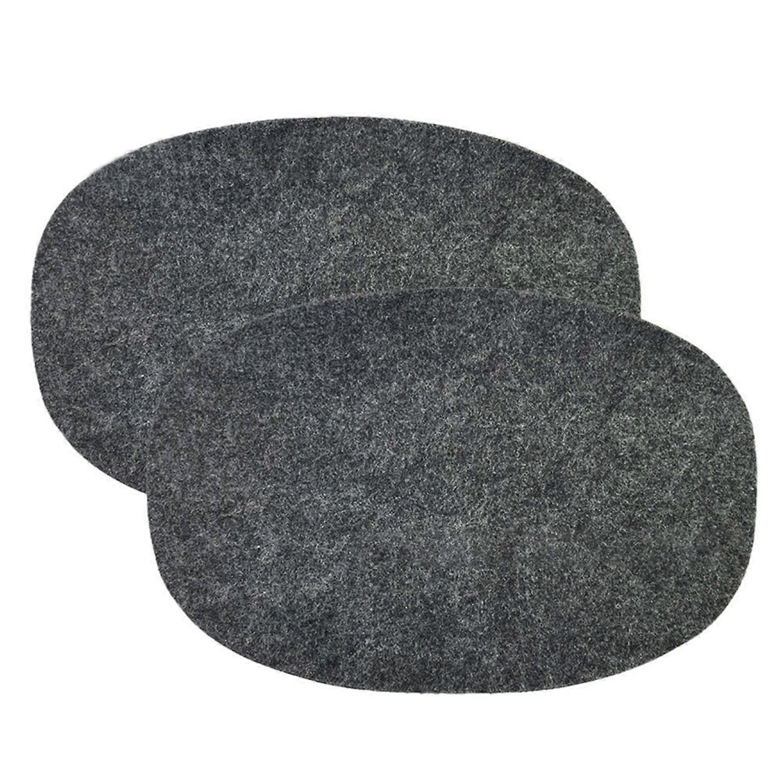 2Pcs Heat Proof Mats Wide Applications Anti-Scalding Reusable Non Slip Non-stick Protector Oval Shape Heat Resistant Slow Cooker Mats Home Supply