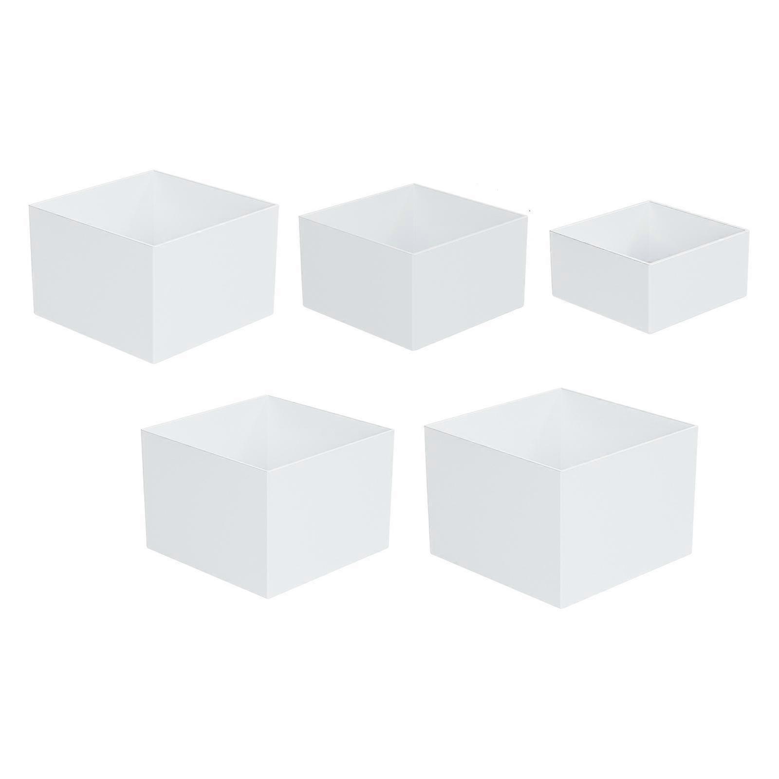 5 Pieces Buffet Riser Cube Display Nesting Risers for Wedding Birthday Party