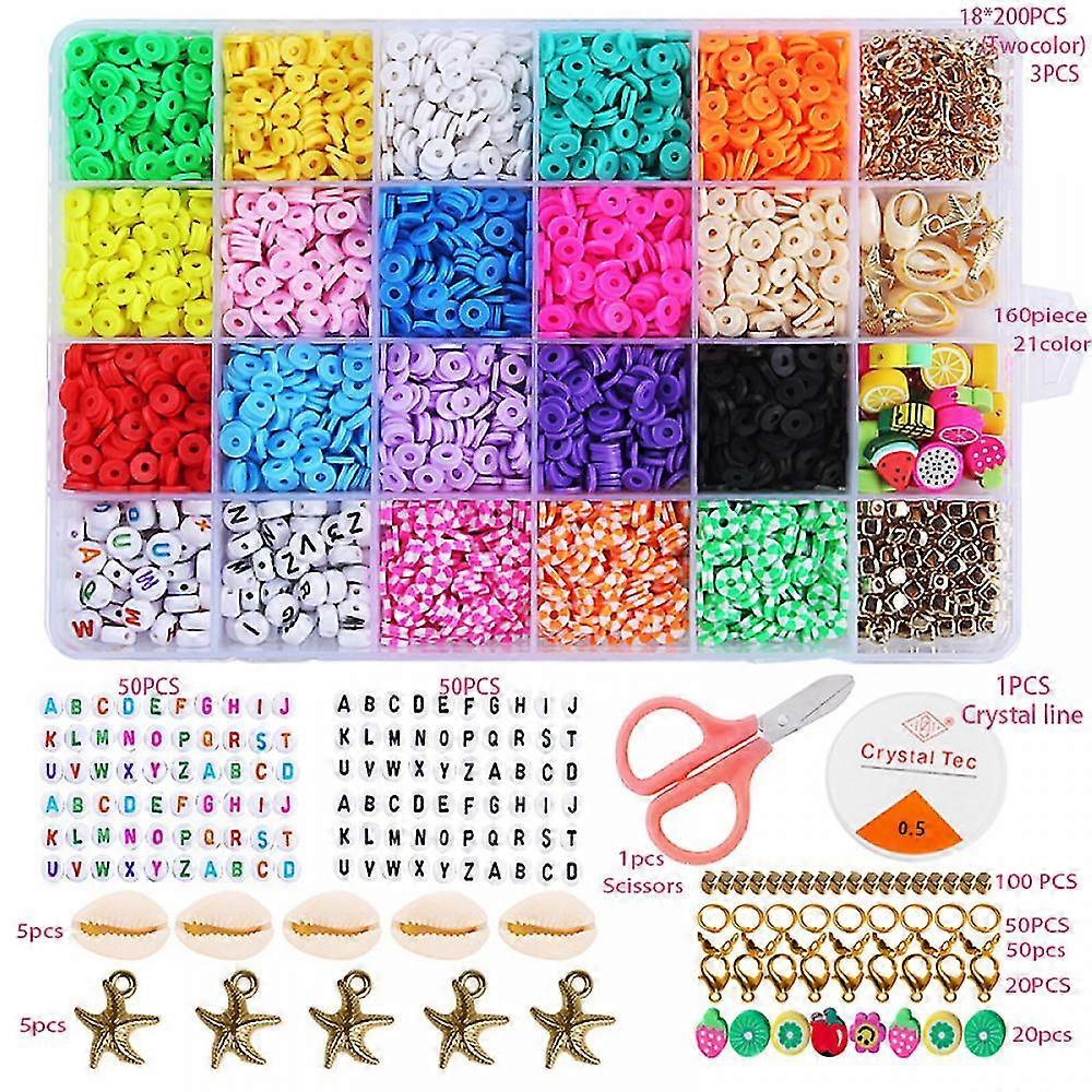Diy Flat Beads For Bracelet Bracelet Making Kit  Fruit Themed Package