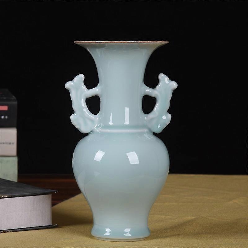 Qing Dynasty Replica Jade-Like Porcelain Vase