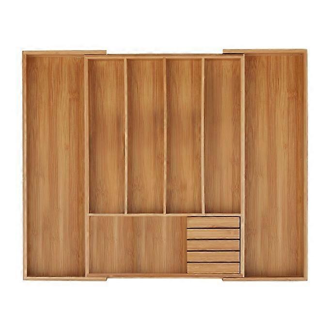 Cajón extraíble para cubiertos de bambú