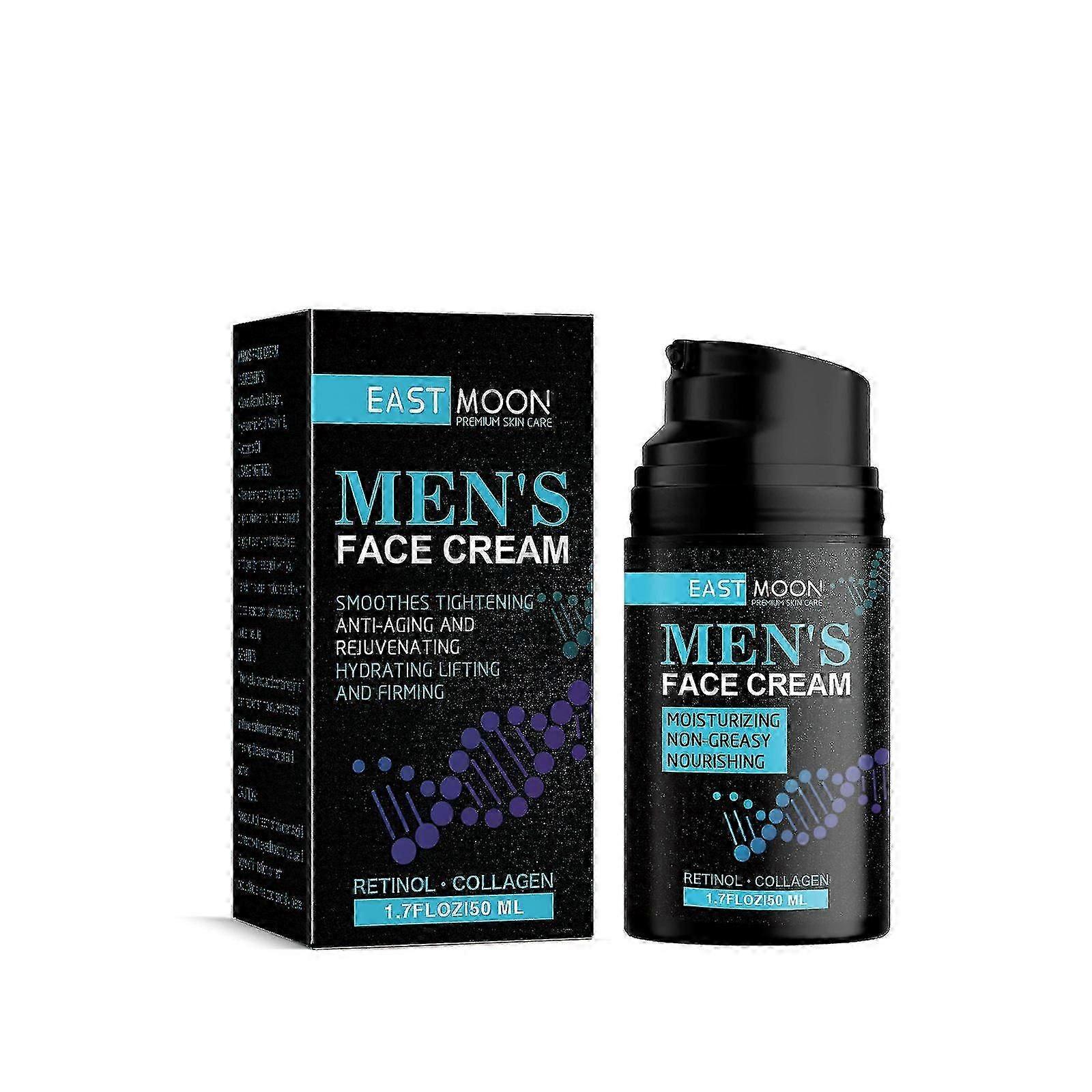 EAST MOONメンズアンチエイジングクリーム引き締め肌、アンチシワ、小じわ、ほうれい線、シワスキンケア