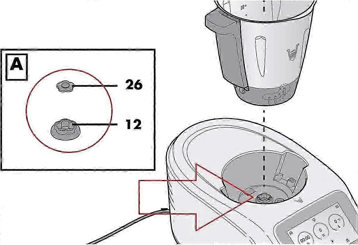 Zahnkupplungsführung Für Monsieur Cuisine Connect & Smart – Verstärkt Aus Edelstahl, Ersetzt Originalteil