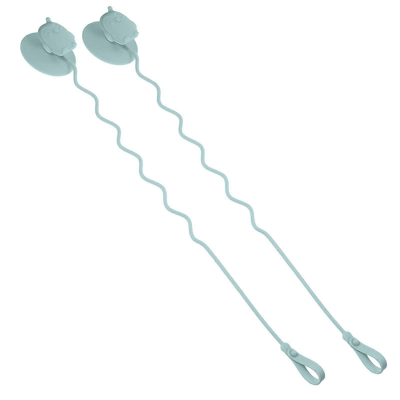 1 Pair Infant Utensils Holder Strap Strong Suction Cup Spoon Fork Holder Strap