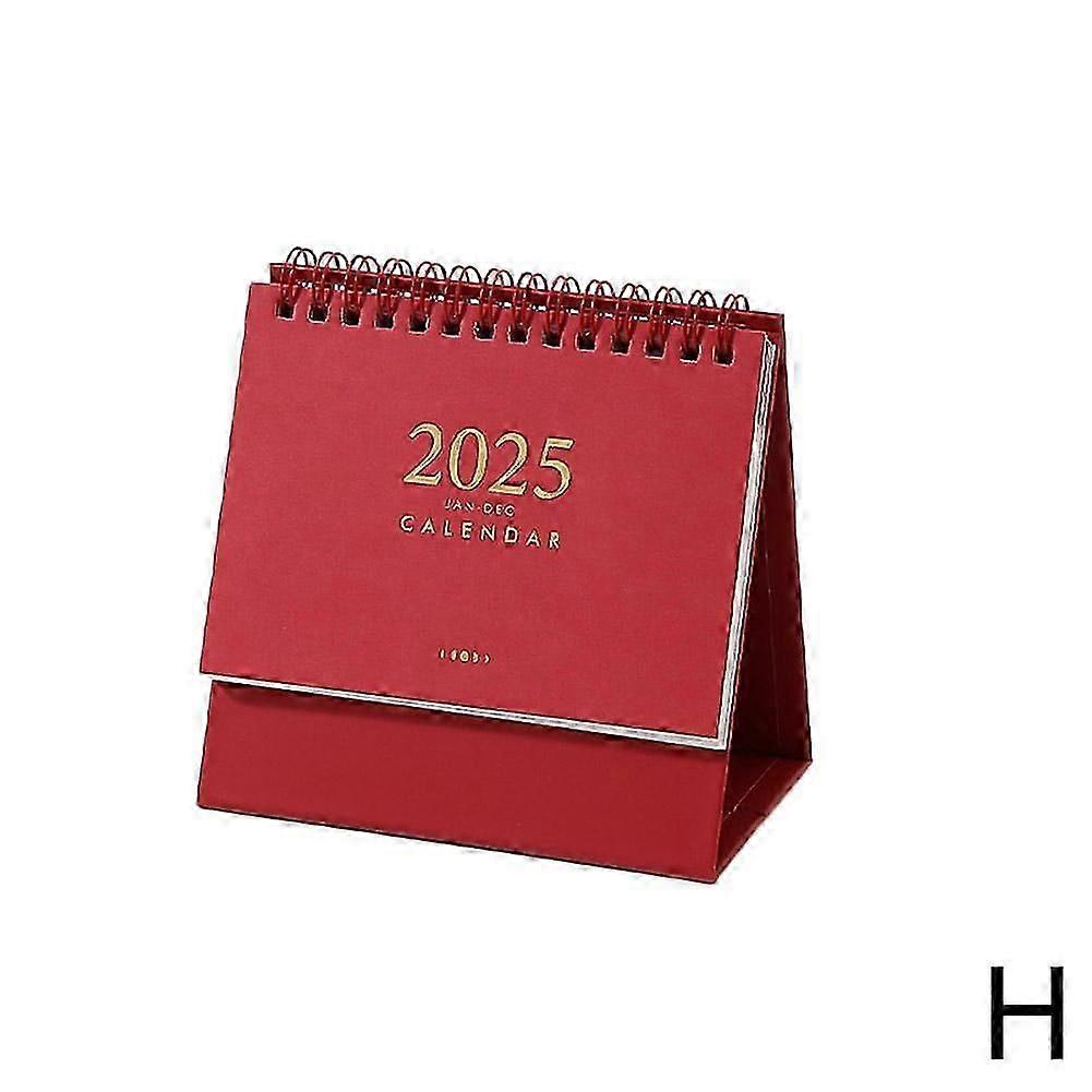 Mini Desk 2025 Desktop Calendars Binding Desk Decoration  Red M