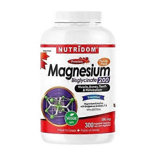Nutridom Magnesium Bisglycinate, 300 VegCaps