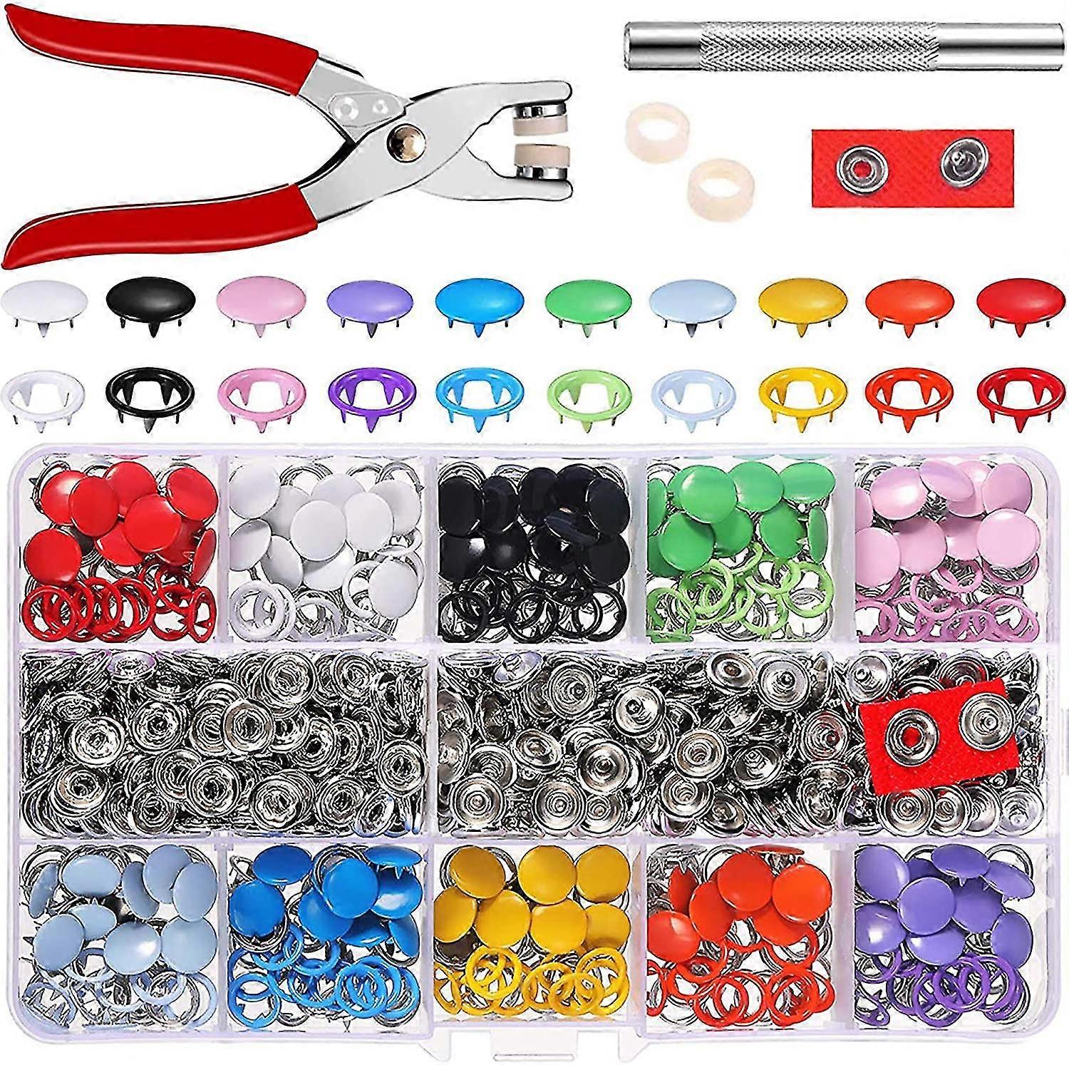 Snap Buttons Set With Pliers And Accessories,0365
