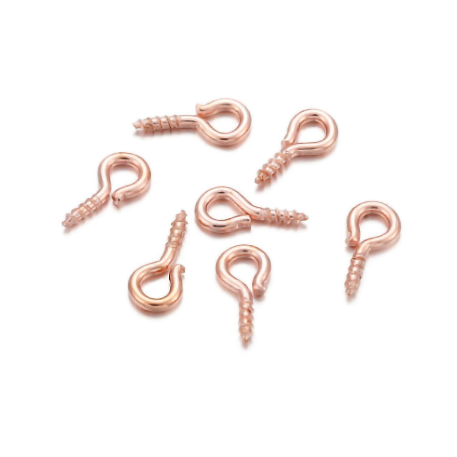 200Pcs Screw Eye Pins Bright Shiny Hand Grinding Polishing Multiple Colors Available Eye Pins for Je