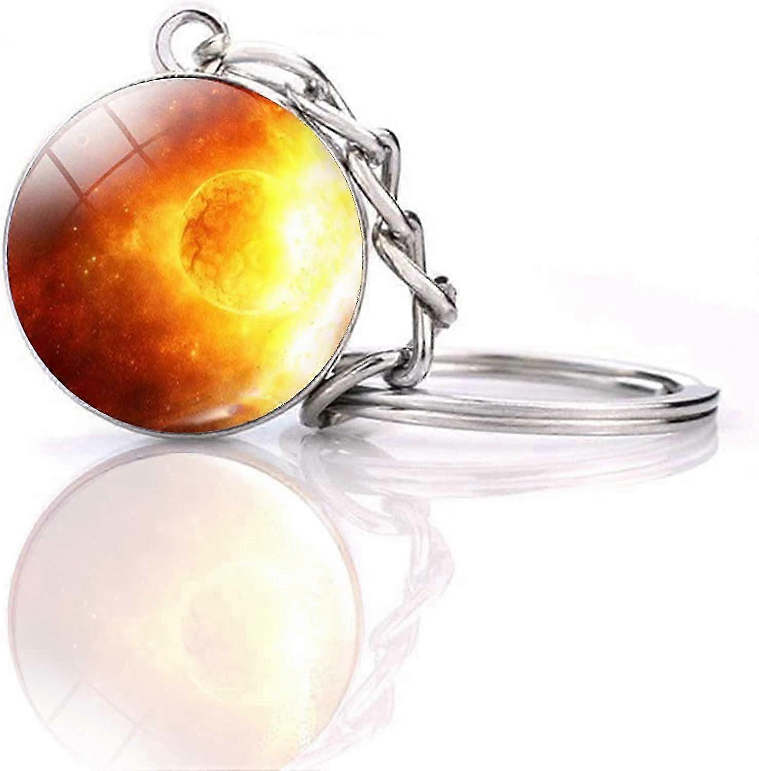 Solar System Planet nøglering tilbehør Vedhæng glød i mørket