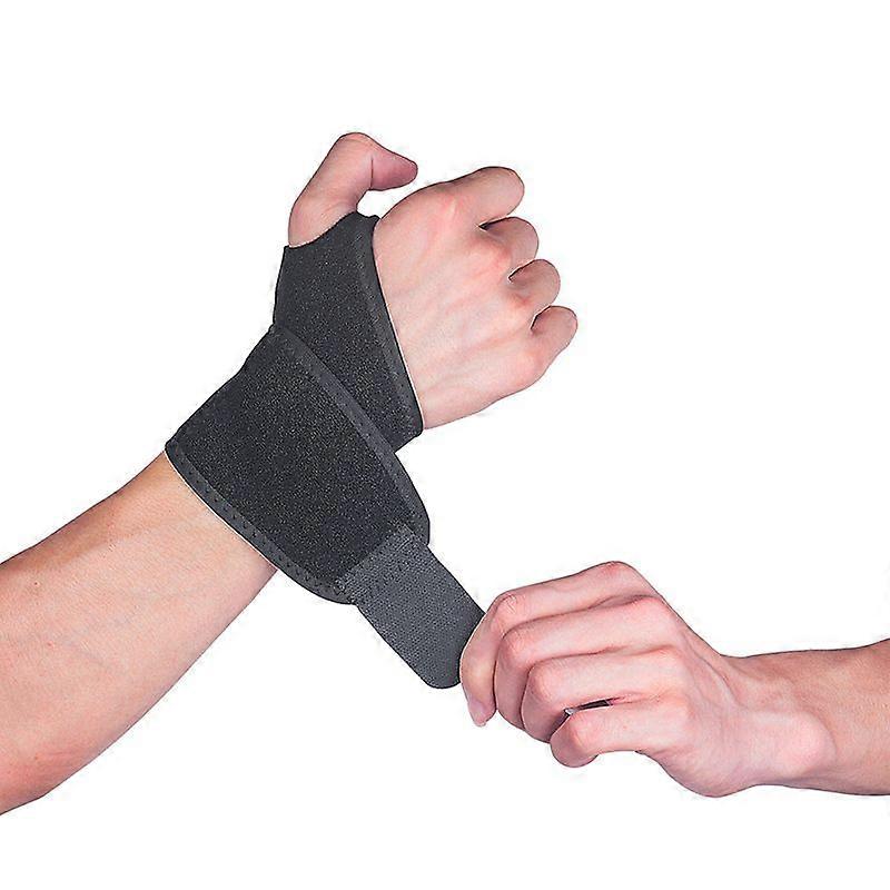 2 Pack Adjustable Wrist Wrap Strap for Fitness, Weightlifting, Tendonitis, Carpal Tunnel Arthritis, Joint Pain Relief Fits Right and Left Hand