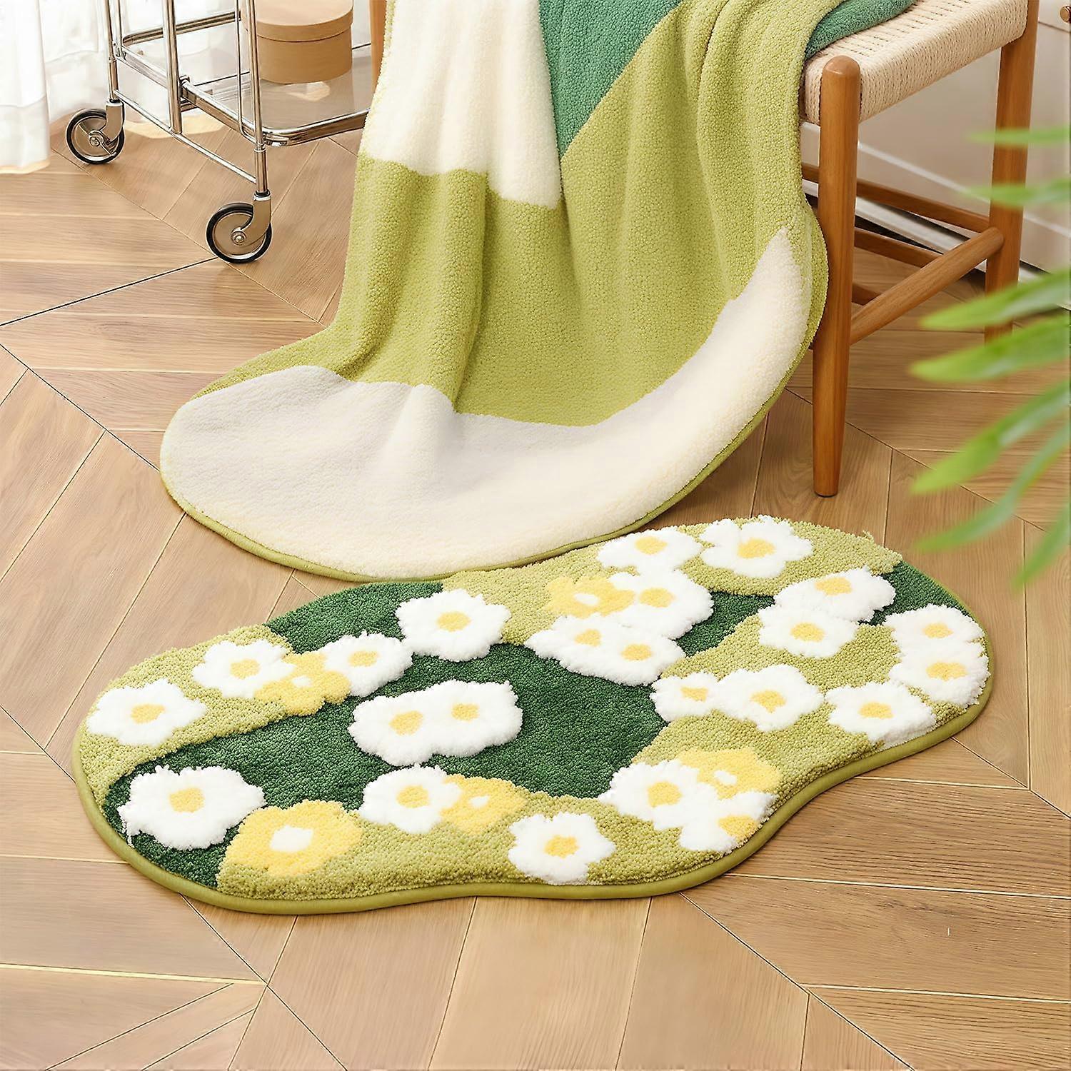 Leaf shape bathroom mat 20×32 inches