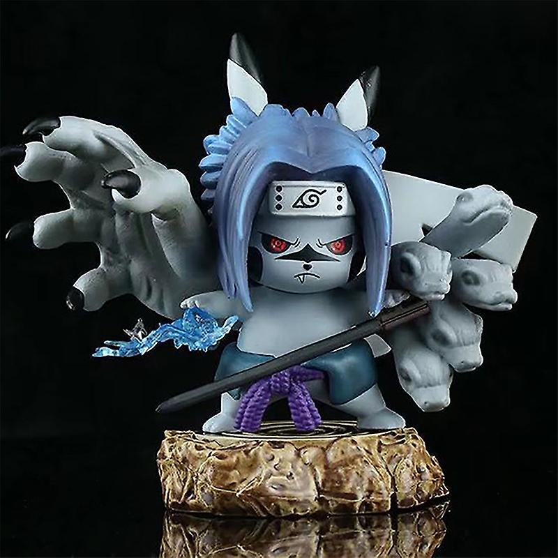 Pokemon Pikachu Cos Figure Uchiha Itachi Uchiha Belt Soil Q Version Doll