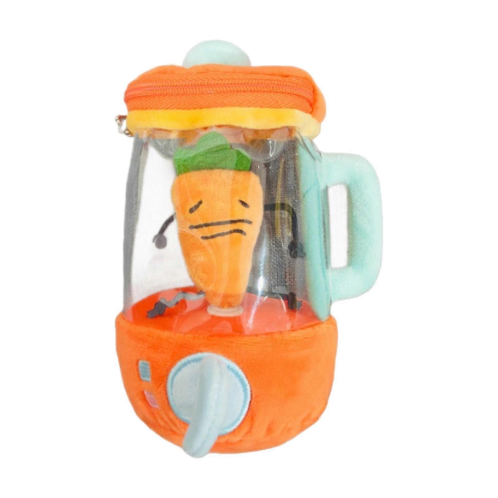 Carrot Juicer Plush Toy Plush Vegetable Toy Stuffed Carrot Toy for Children