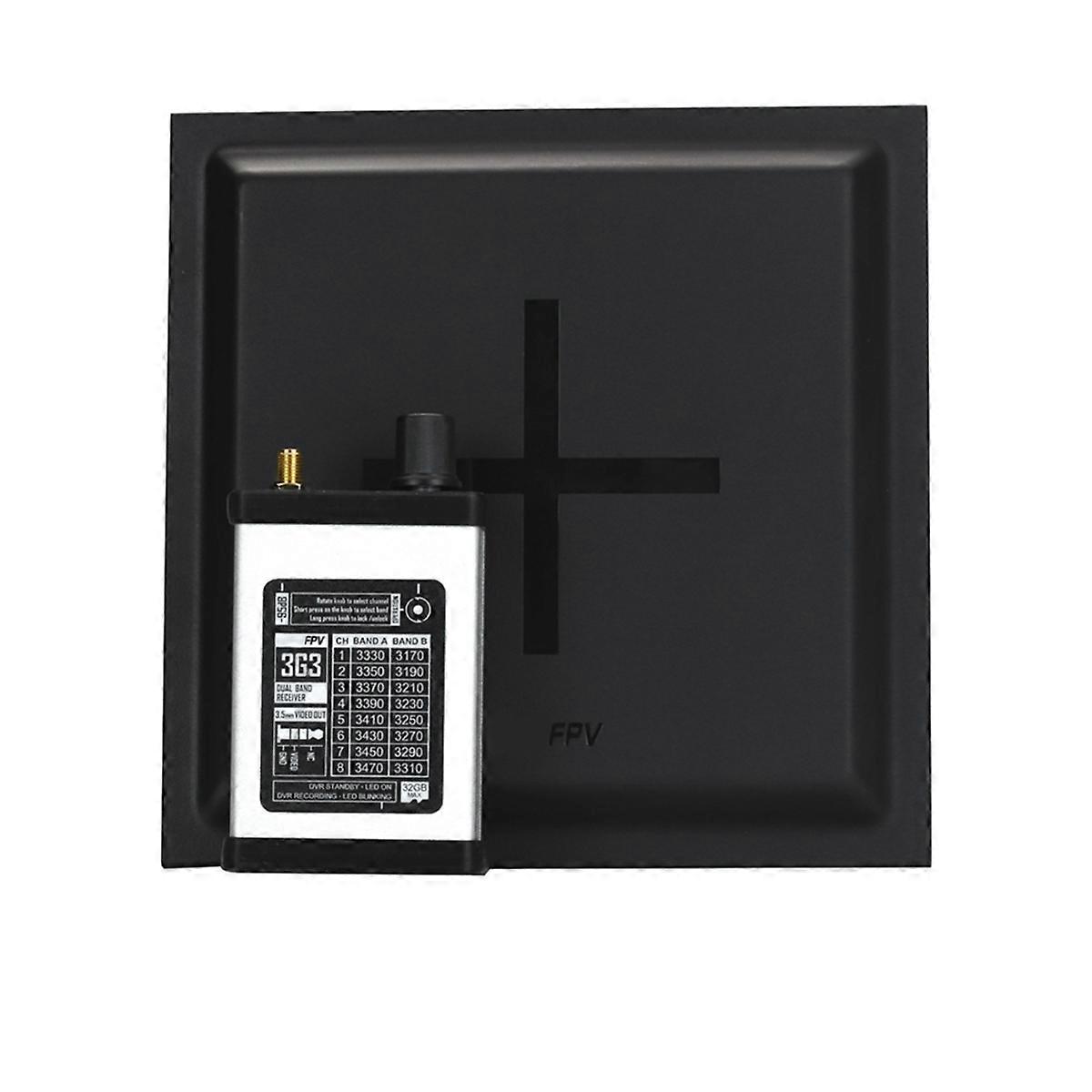3,3 G VR + 15,8 dBi Platte Antennen-Kit Audio Video FPV Empfänger für RC FPV Drohne Multi-Rotor ohne DV