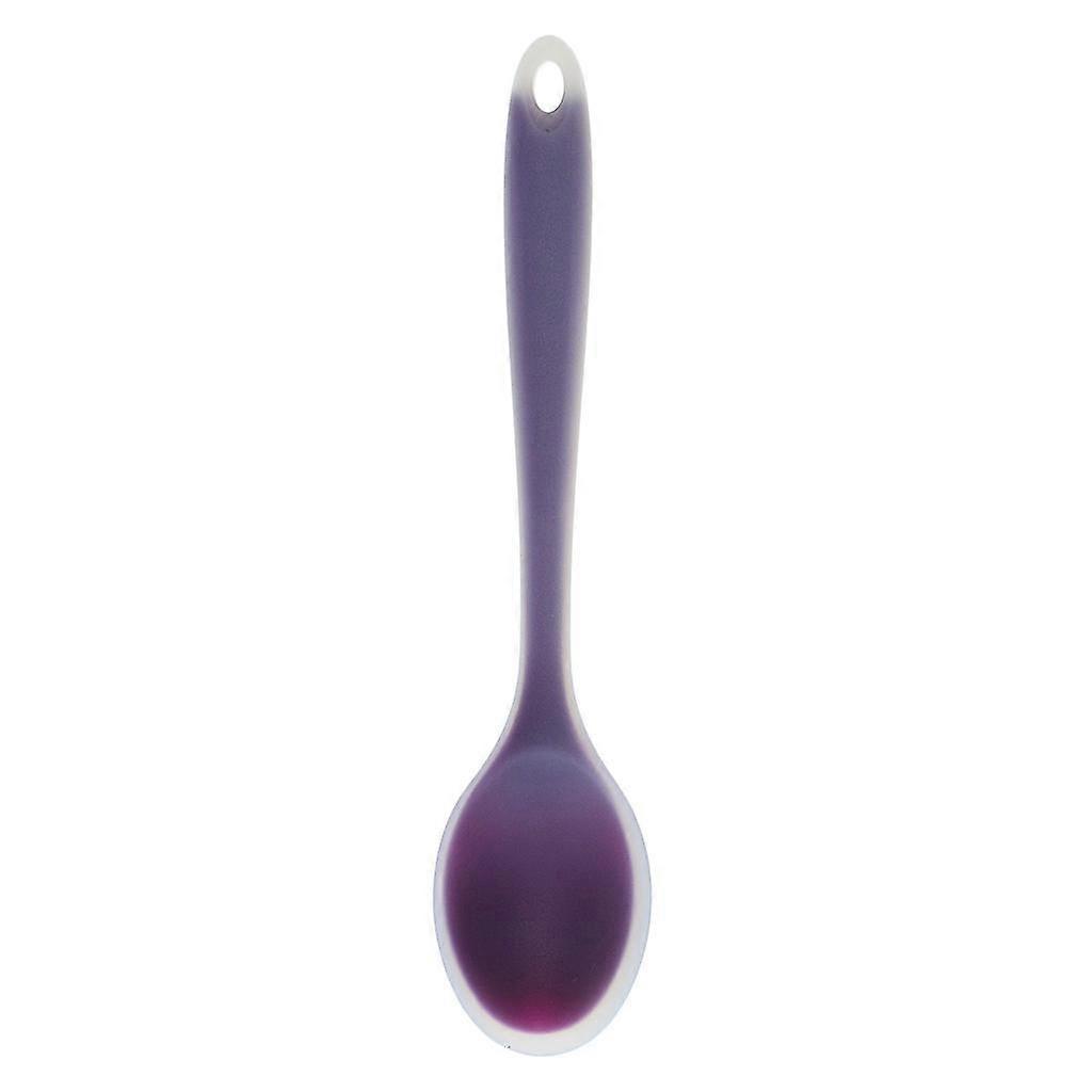 20.5cm Dinner Table Silicone Tablespoon Long Handle Flatware Red