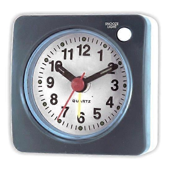 Travel Analog Alarm Clock, Ultra-compact Clock With Snooze And Light Function, Ultra-quiet Non-tick