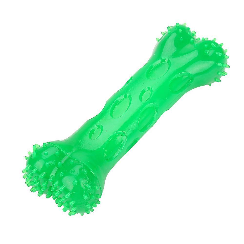 y Bone-shaped Grinding Teeth Tool Pet Biting Squeaking Toy(Green, L)