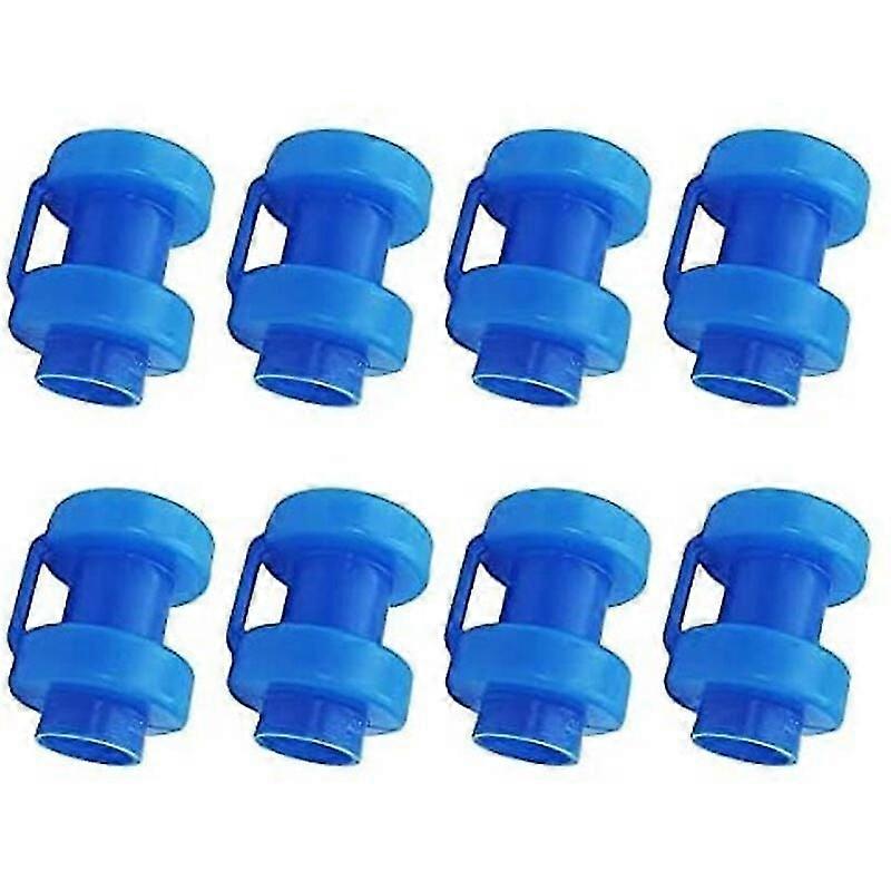 8 Pieces Trampoline End Caps Net Rod End Caps, 25mm Diameter Trampoline Replacement Parts for Trampoline Net Rods (Blue) -