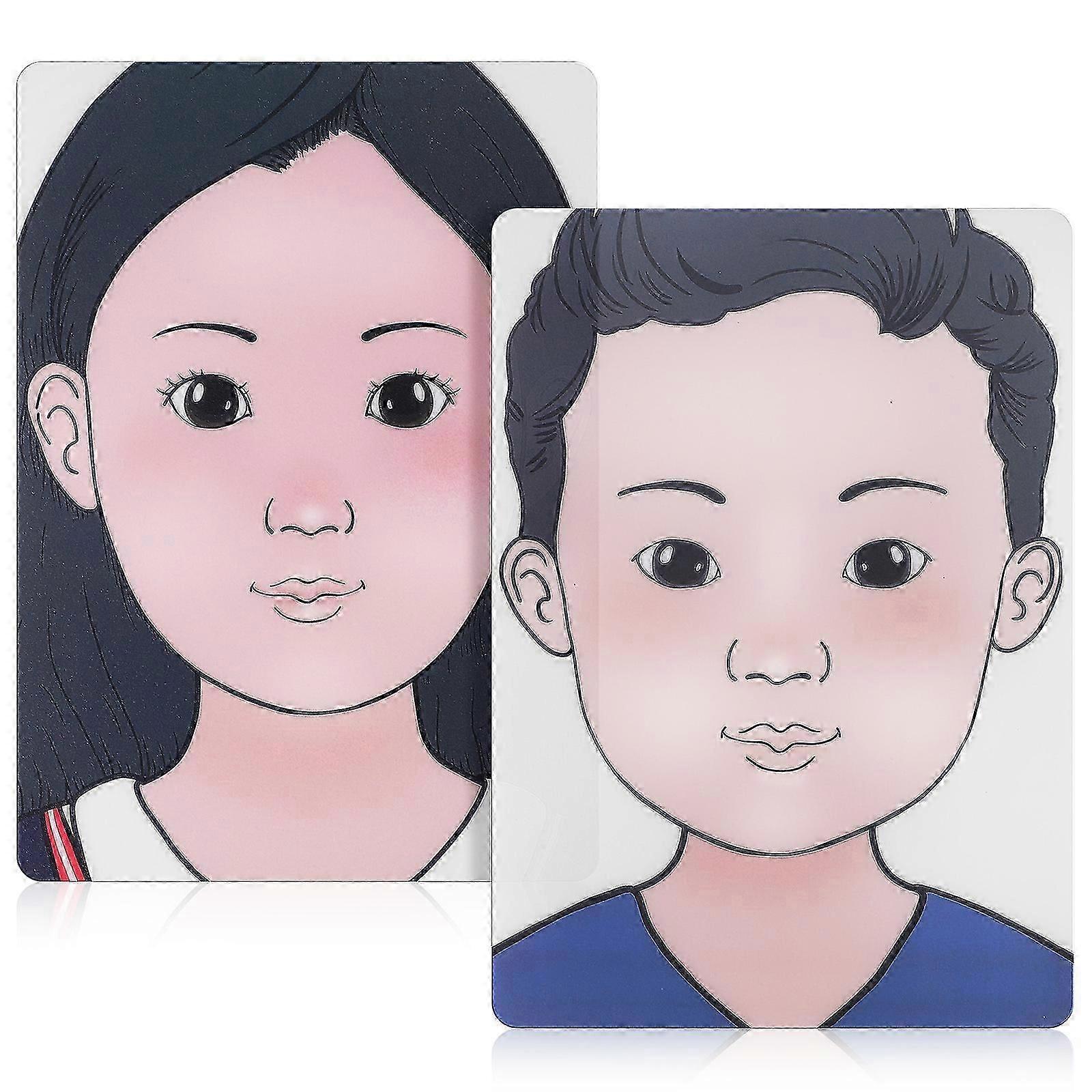 Laokiiy Visage d'entraînement du maquillage, visage de mannequin de maquillage avec planche de pratique du