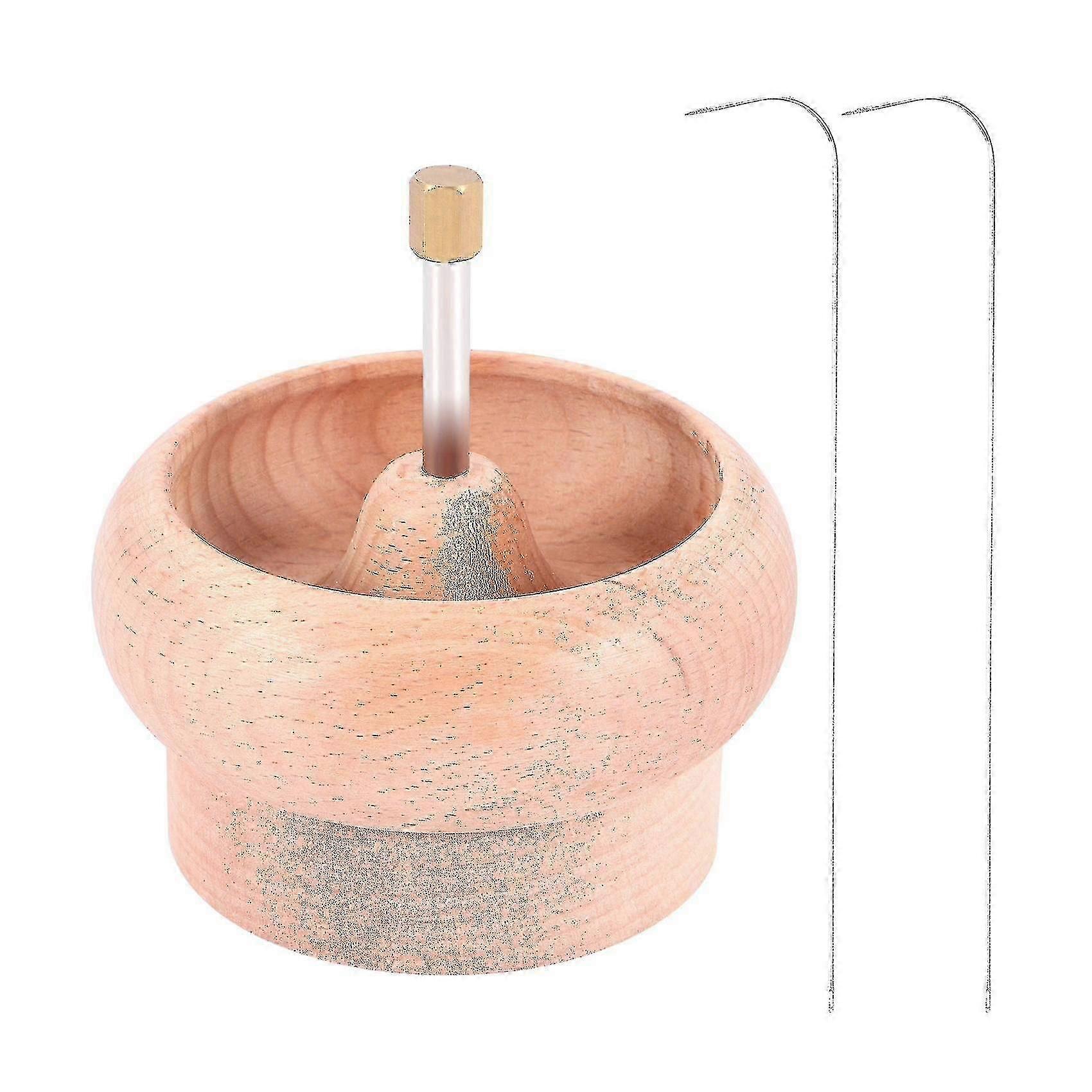 Diy Making Bead Spinner Holder Gem Workshop Wooden Crafting Project Stringing With Big Eye Needle G