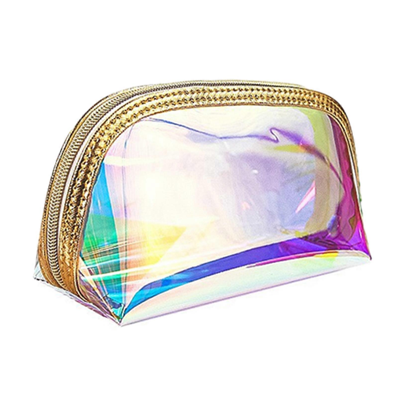 化粧品バッグメイクアップバッグジッパー付き防水化粧品バッグ透明トイレタリーバッグTPUオーガナイザーバッグ旅行用S