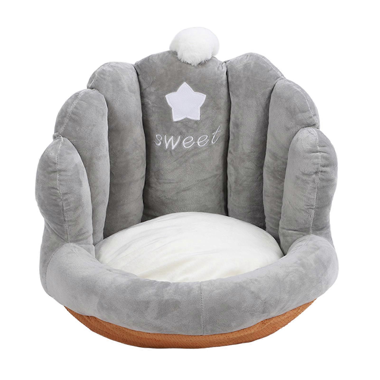 Chair Cushion PP Cotton Stuffed Integrated Comfortable Anti Slip Floor Seat Pillow Pad for Gamer Bedroom Decor Grey
