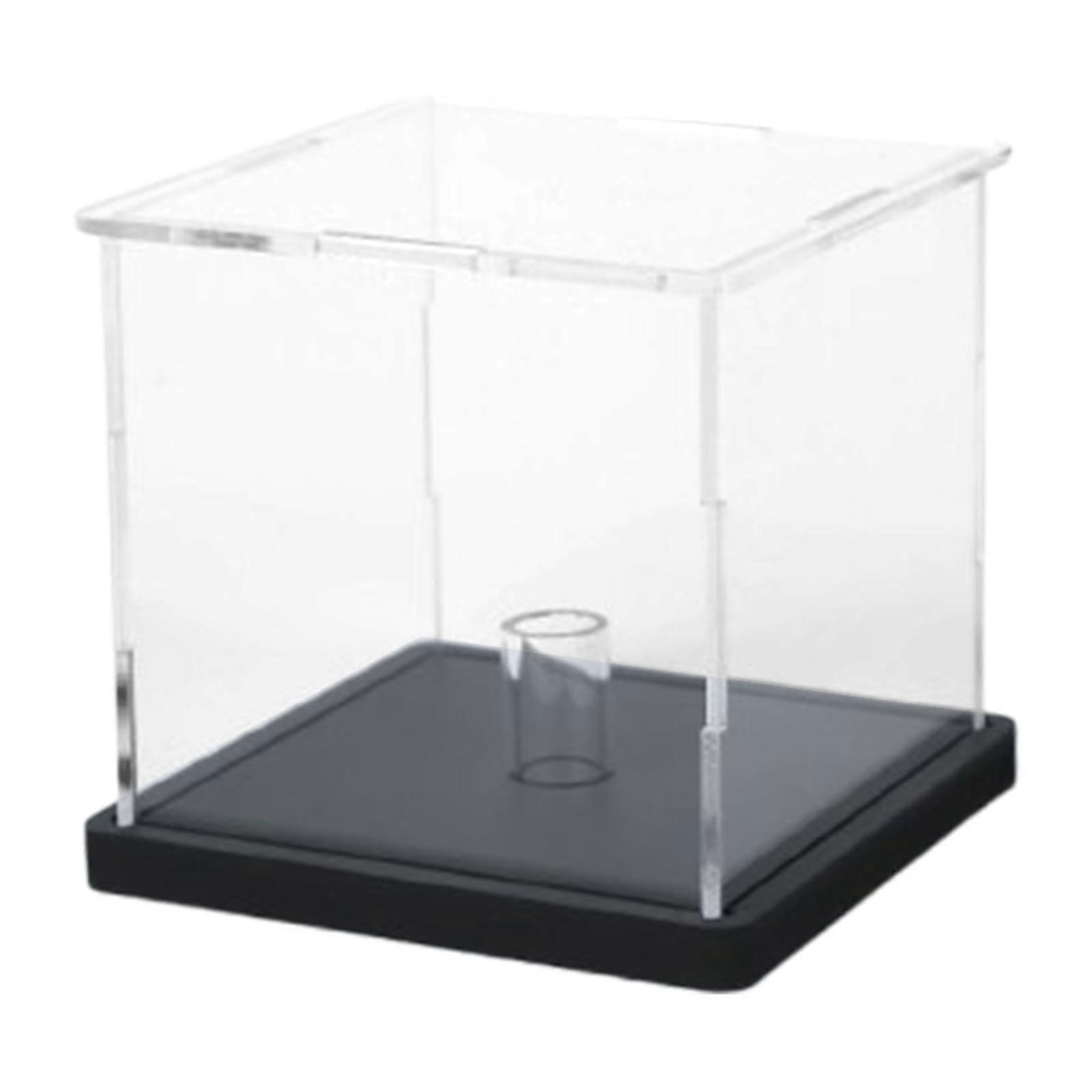 Golf Ball Display Case 3.35" Square Storage Box Dust Protection Transparent