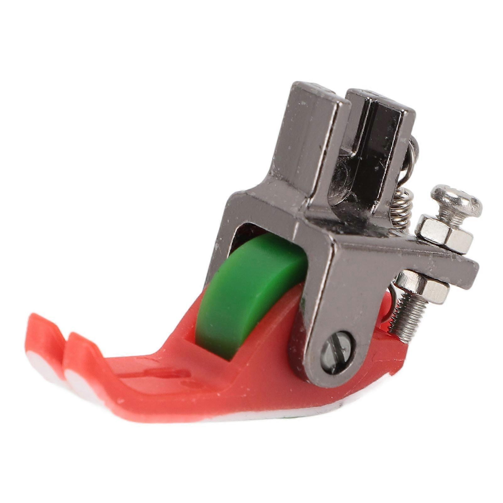 PTFE Coating Plastic Roller Narrow Rolling Presser Foot for Flat Bed Sewing Machine, Universal for Thick & Thin Fabric