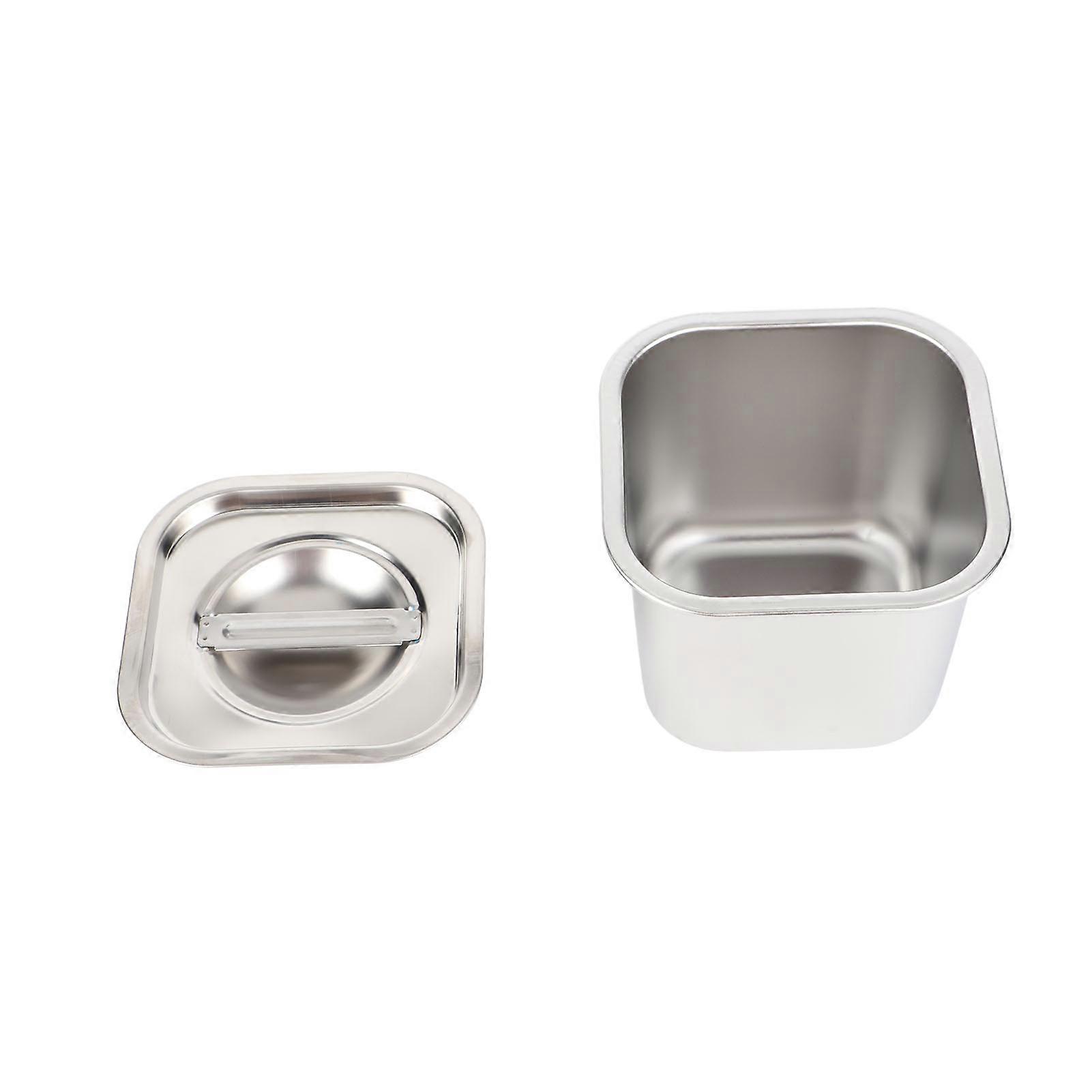 Boîte à épices multifonction en acier inoxydable 201, contenant avec couvercle pour épices, sel, sucre, carré