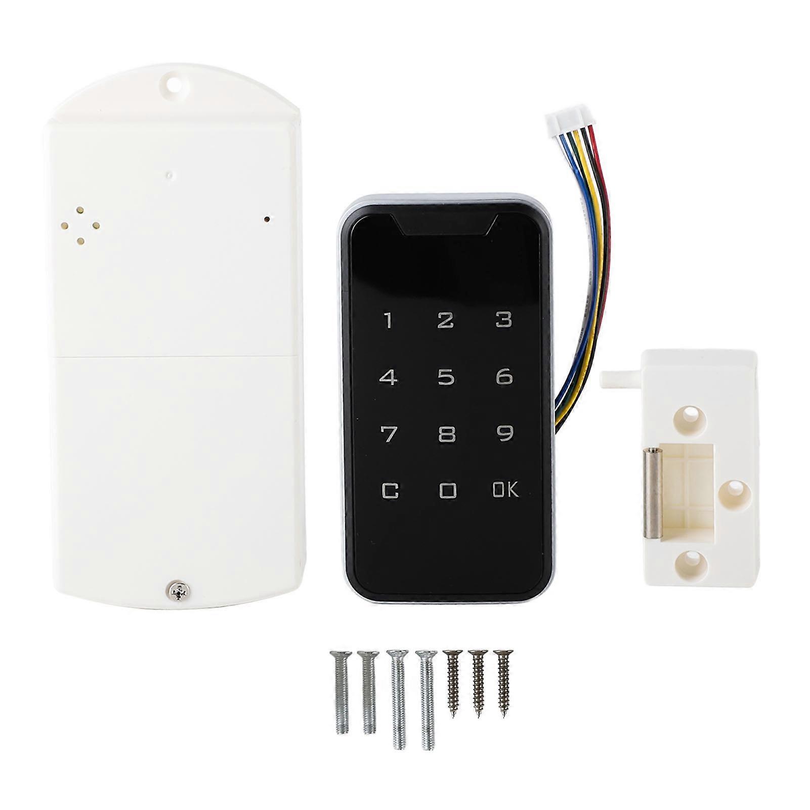 Electronic Cabinet Lock Kit Keyless Password Keypad Electronic Code Smart Cabinet Lock for Drawer Closet Wardrobe
