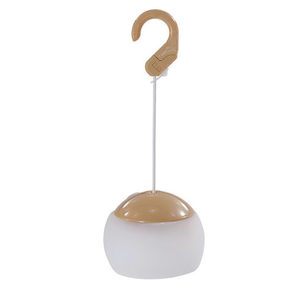 Portable LED Camping Lantern Soft Light Multifunctional Hanging Atmosphere Lamp Khaki