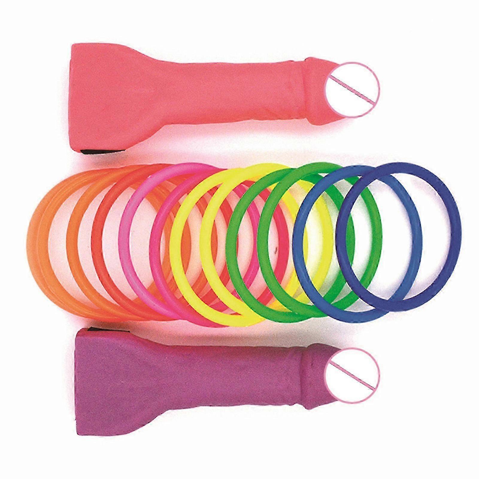 2つの独身パーティーリングトスウィリーの厚いパーティーゲームのための投げ玩具のセット