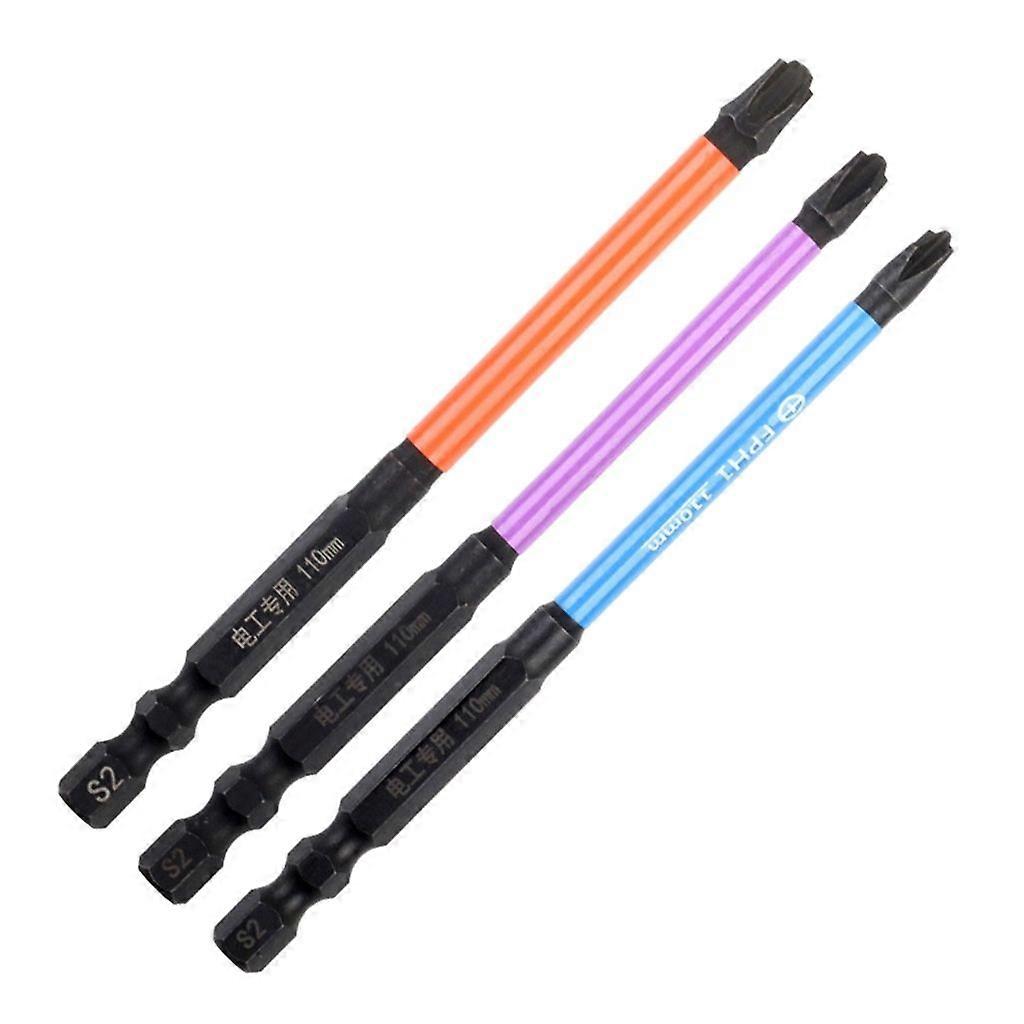 10cm PH1 FPH2 FPH3 Cross Screwdriver Bit Bundle for Professionals Rustproof