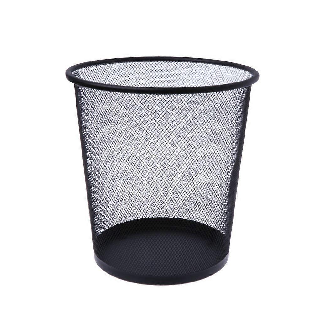 Black wastebasket for office use