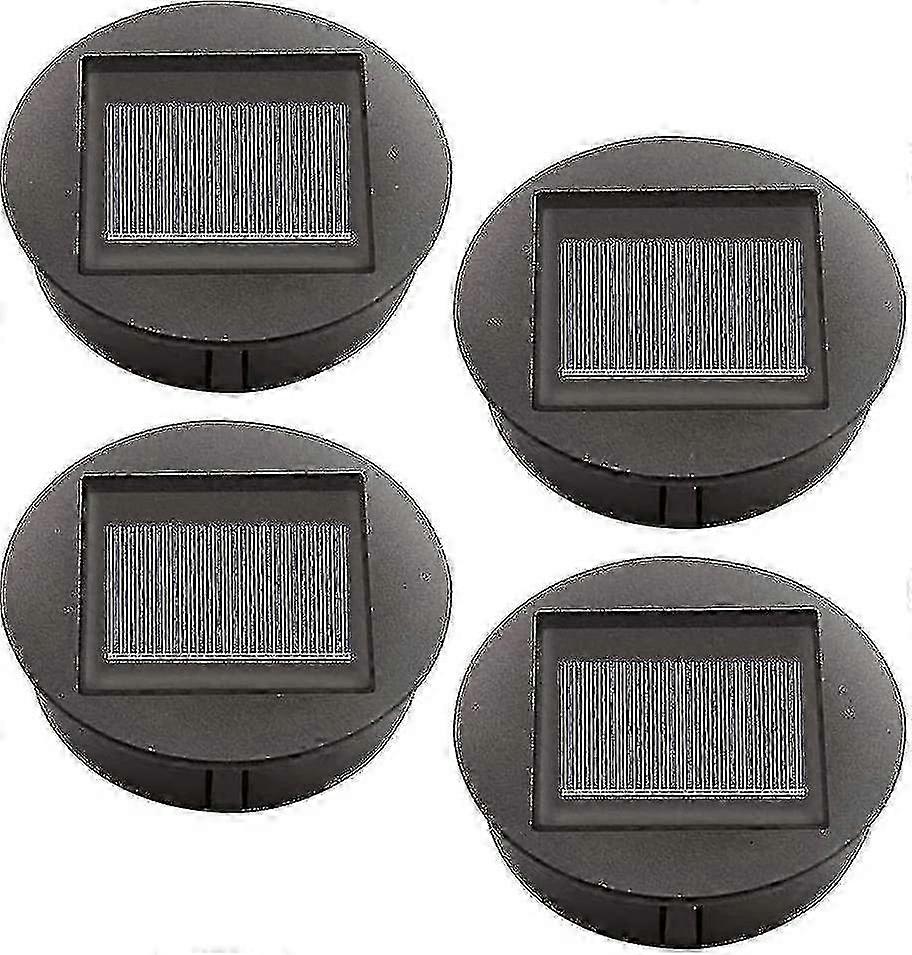 4 kpl korvaavat aurinkovalot LED-lampuilla, aurinkopaneelivalojen vaihto, LED-aurinkopaneelilyhdyn kansi ulkona riippuvaan puutarhalyhtyyn - F